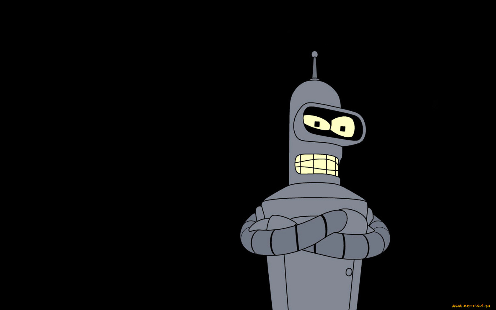 Bender на черном фоне